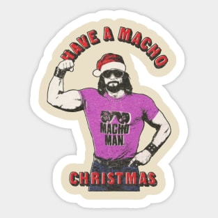 Have a Macho Christmas Sticker